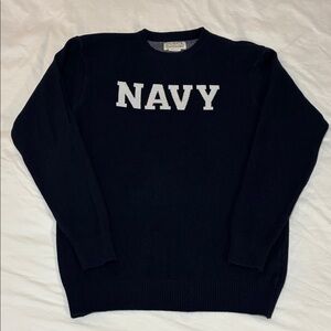 Classic Navy Crewneck Sweater